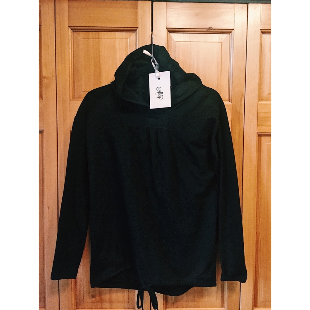 Black athletic sweatshirt